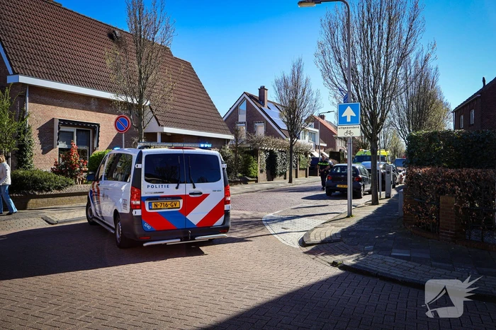Fietsster aangereden door bestelbus