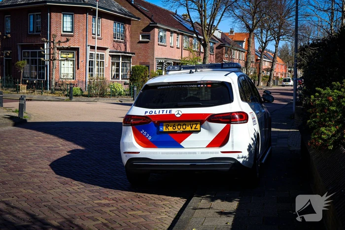 Fietsster aangereden door bestelbus