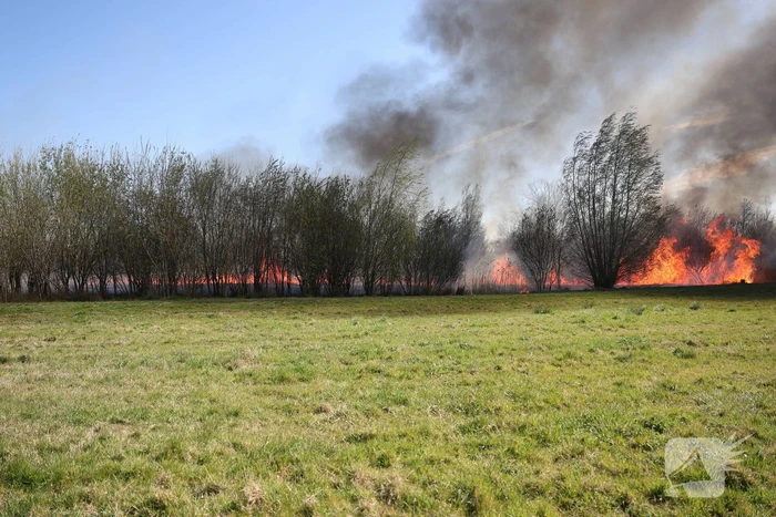 Grote natuurbrand uitgebroken in Doncksebos