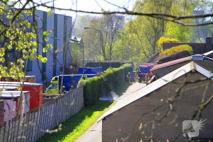 Flinke rookontwikkeling bij brand in bakwagen