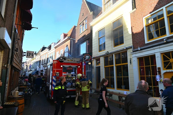 Restaurant ontruimd wegens brand bovenwoning