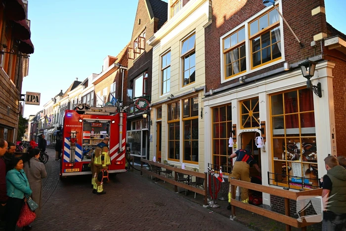 Restaurant ontruimd wegens brand bovenwoning