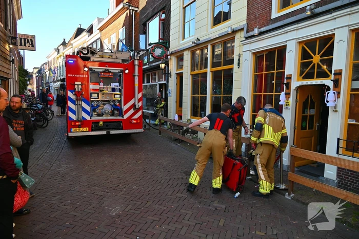 Restaurant ontruimd wegens brand bovenwoning