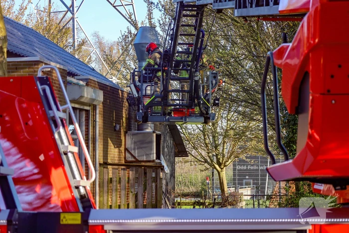 Snelle blussing voorkomt verdere schade aan snackbar