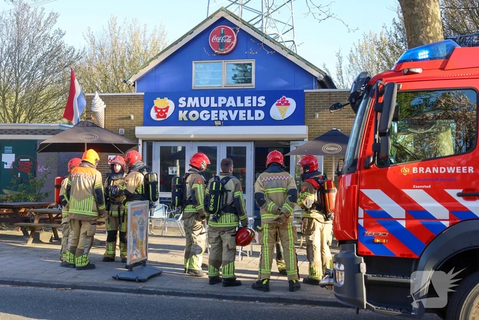 Snelle blussing voorkomt verdere schade aan snackbar
