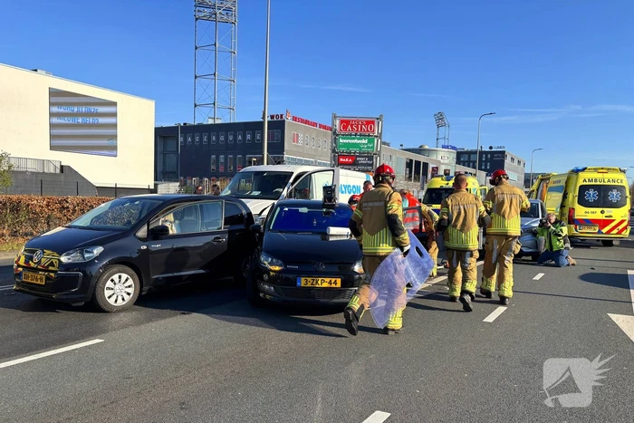 Ongeval tussen meerdere voertuigen