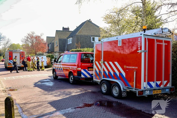 Brand op dak snel onder controle