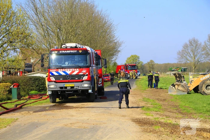 Brandweer ingezet voor grote brand