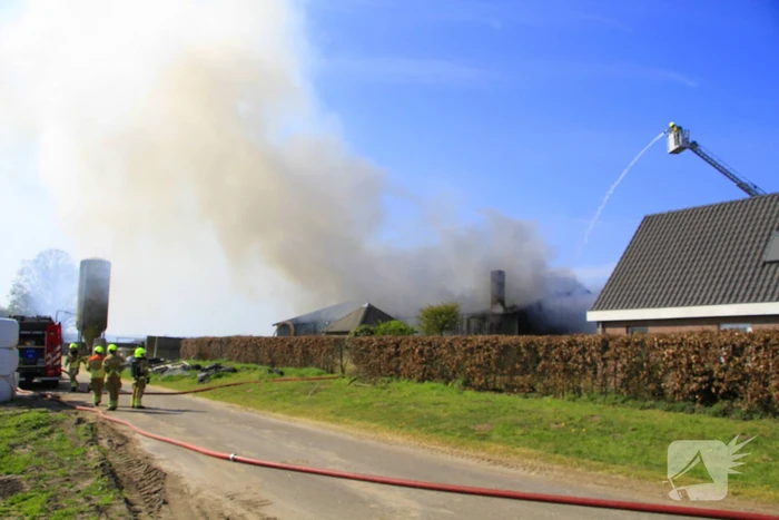 Brandweer ingezet voor grote brand