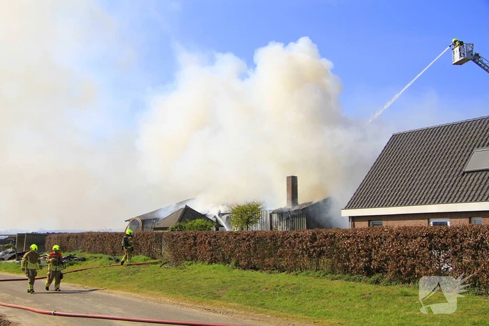 Brandweer ingezet voor grote brand