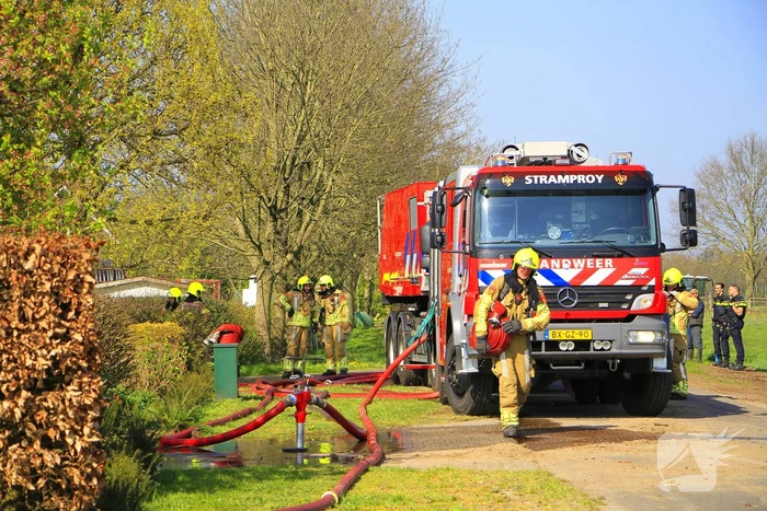 Brandweer ingezet voor grote brand
