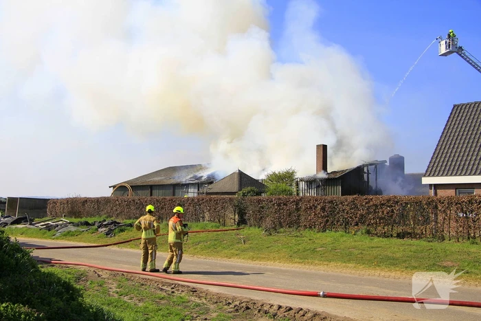 Brandweer ingezet voor grote brand