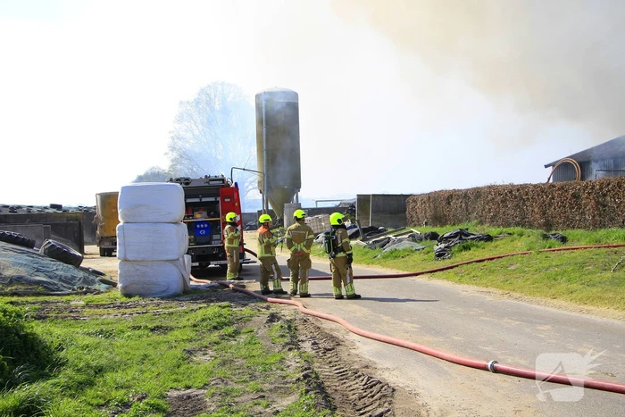 Brandweer ingezet voor grote brand