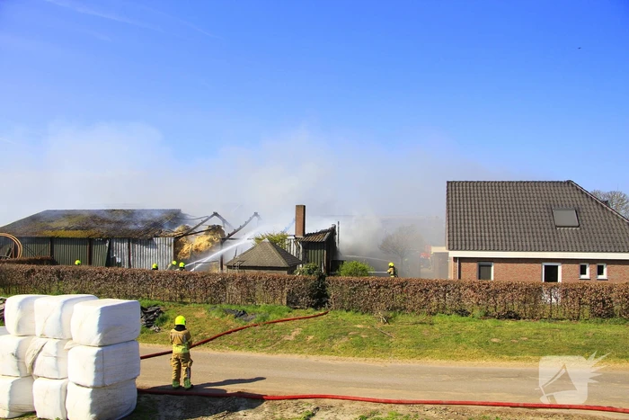 Brandweer ingezet voor grote brand