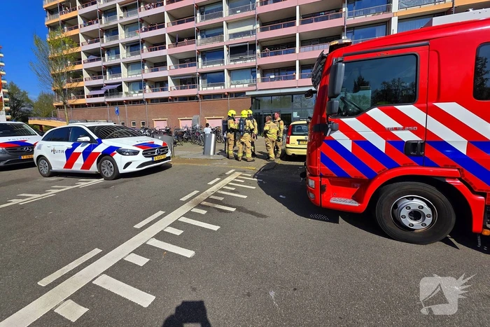 Persoon gewond bij brand in flatwoning