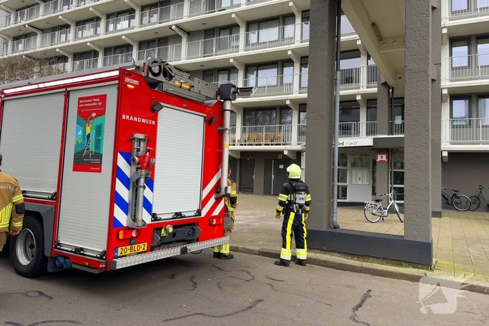 Brandweer ingezet voor barbecue op balkon