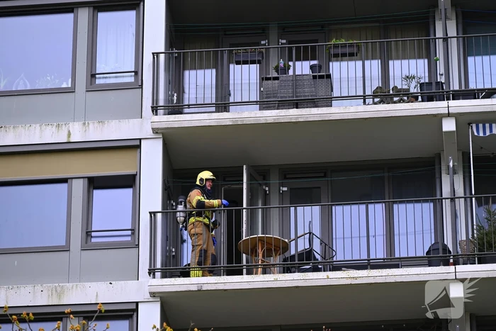 Brandweer ingezet voor barbecue op balkon