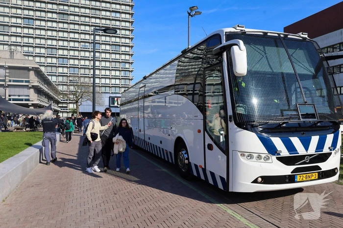 Politie ontruimd universiteit na demonstratie