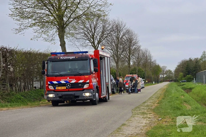 Persoon bekneld geraakt bij incident