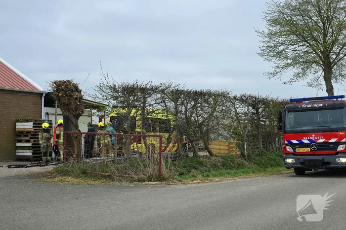 Persoon bekneld geraakt bij incident