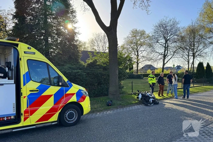 Scooter flink beschadigd na val