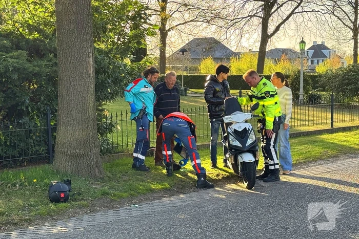 Scooter flink beschadigd na val