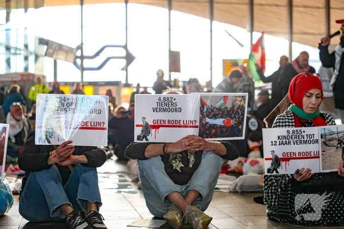 Protest tegen gebeurtenissen in Gaza