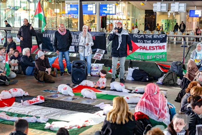 Protest tegen gebeurtenissen in Gaza