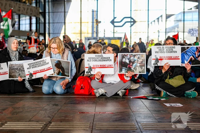 Protest tegen gebeurtenissen in Gaza