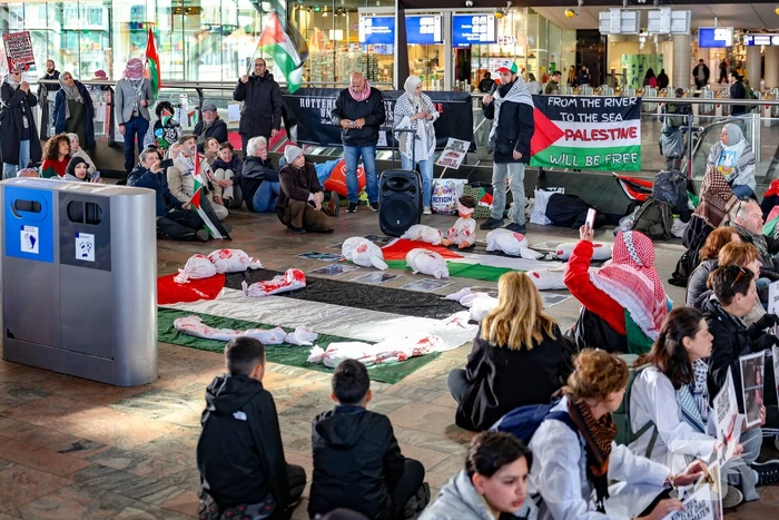 Protest tegen gebeurtenissen in Gaza