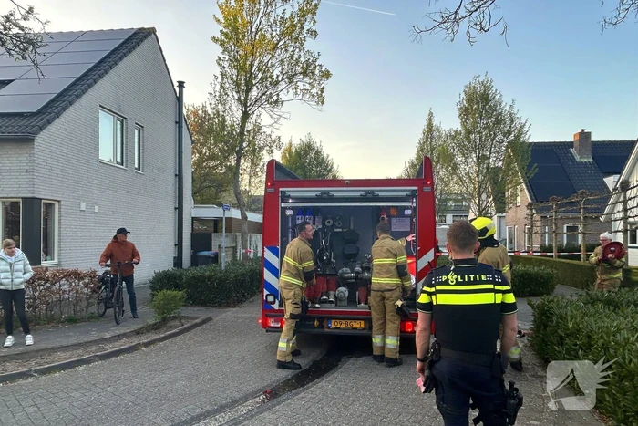 Uitslaande brand in achtertuin