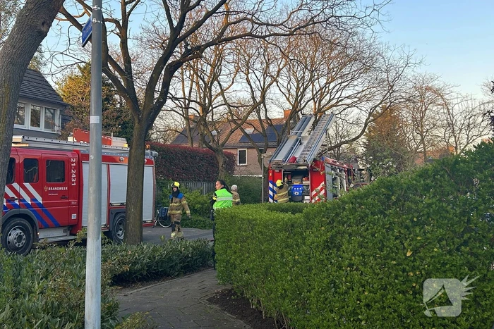 Uitslaande brand in achtertuin