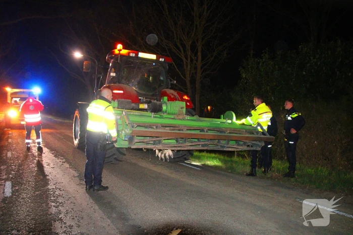 Gewonde bij ongeval tussen auto en trekker