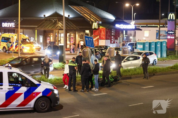 Motorrijder komt ten val