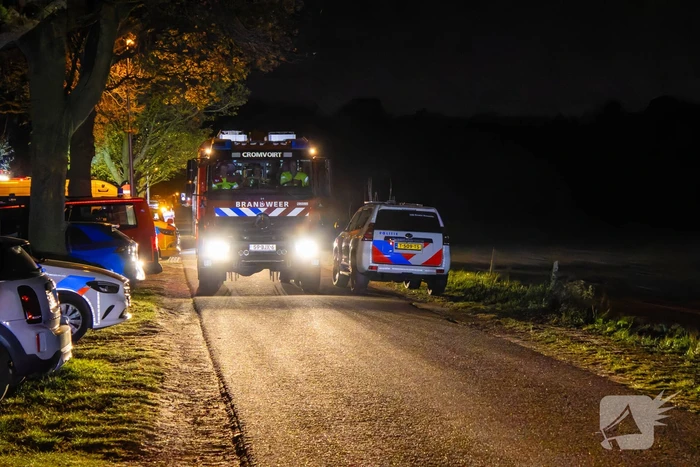 Verschillende hulpdiensten assisteren bij grote bosbrand
