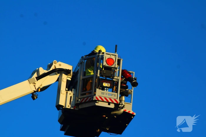 Rook stijgt op uit appartement