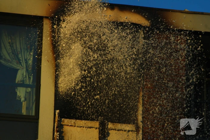 Rook stijgt op uit appartement