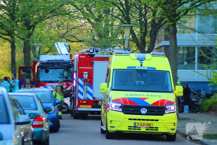 Rook stijgt op uit appartement