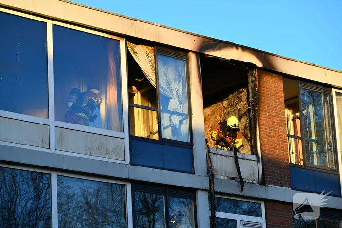 Rook stijgt op uit appartement