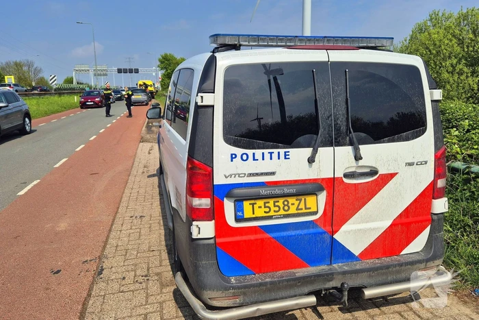 Motorrijder ten val bij ongeval