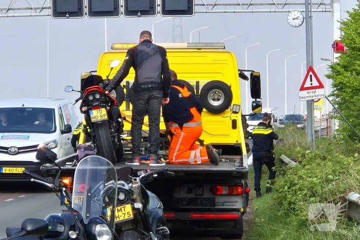 Motorrijder ten val bij ongeval