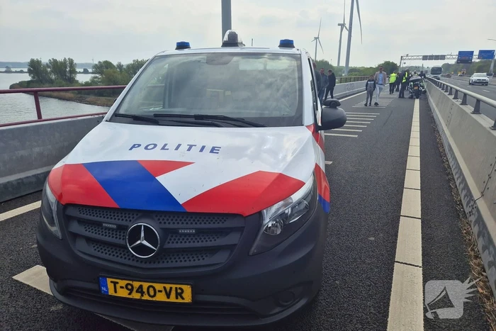 Motorrijder ten val bij ongeval