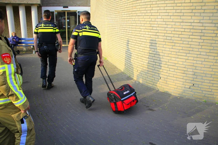 Waterleiding gesprongen in gebouw