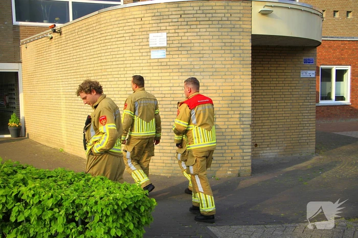 Waterleiding gesprongen in gebouw