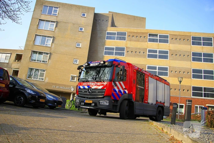 Waterleiding gesprongen in gebouw