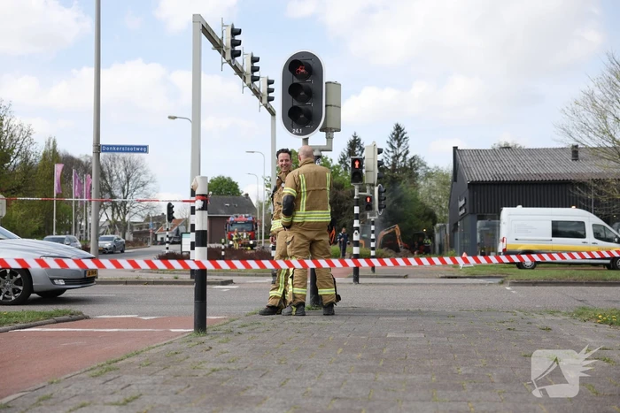 Brandweer zet gebied af vanwege gaslekkage