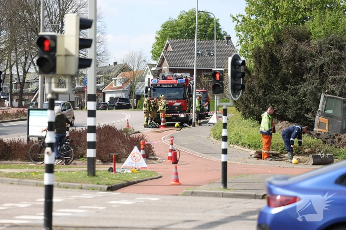 Brandweer zet gebied af vanwege gaslekkage