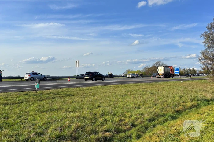Ongeval tussen meerdere voertuigen op de a28