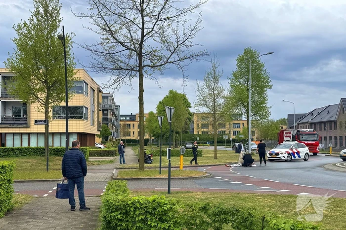 Scooterrijder komt hard ten val