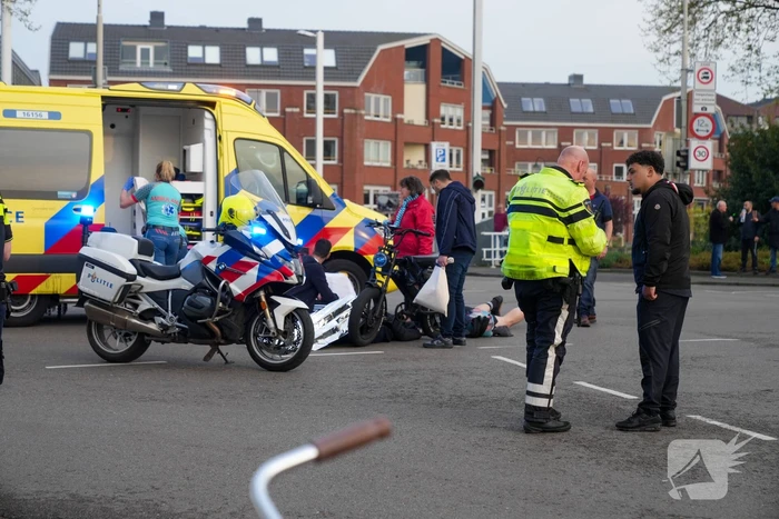 Fatbiker naar ziekenhuis na botsing